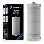 SparkPod Ultra Shower Filter Cartridge - High Output Shower Head Filter Cartridge Replacement - Unique Filtration Method Removes Up to 95% of Chlorine, Heavy Metals, Sediments & Impurities (1 Piece)