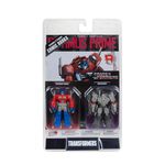 McFarlane Toys Transformers Page Punchers 2-Pack Optimus Prime and Megatron 3" Inch Action Figures with 2 Comics – Highly Detailed Collectible Set – Ideal for Fans and Collectors