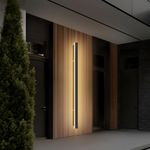 Mikeru 180CM Vertical Wall Lights, 60W IP65 Rectangle Minimalist Outdoor Wall Light Warm Light 3000k/Neutral Light 4500k/Cool White 6000k Tricolor Light for Shop Facade, Staircase Lights