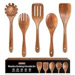 MULBOM 5 PCS Wooden Spoons for Cook