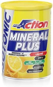 ProAction Mineral Plus Isotonic - Sali Minerali - Integratore salino isotonico per tutti gli sport - Gusto Limone - Latta da 450g