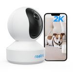 Reolink 3MP WiFi Indoor Security Camera, 2.4GHz WiFi CCTV IP Camera, Nanny Baby Monitor With Pan Tilt/IR Night Vision/2-Way Audio/Motion Detection, Remote Viewing, E1