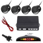 Kingsway Reverse Car Parking Sensors for Ford Figo Aspire (Black Color, Complete Kit)