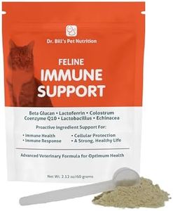 Dr. Bill’s Feline Immune Support Cat Vitamins and Supplements | Cat Immune Support | Colostrum Vitamins for Cats | Includes Beta Glucan, Lactoferrin, Colostrum, Zinc, Coenzyme Q-10, Bifidobacterium