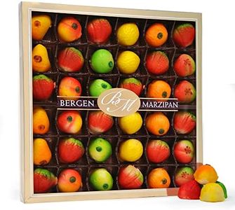 Bergen Marzipan 36 Piece Assorted Fruit Box Tray