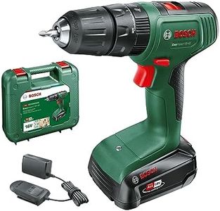 Bosch 18V Cordless Impact Hammer Drill Driver With 2.0Ah Battery, Charger and Case, 2 Speed, 20 Torque Settings, 13mm Chuck, 40Nm (EasyImpact 18V-40). Made in Europe