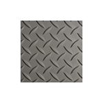 WorkForce Vinyl Diamond Plate Commercial Grade Matting, Heavy Duty Floor Mat for Garages, Industrial Facilities, and High-Traffic Areas, 1/8" x 24" x 8', Gray