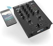 Reloop RMX-10BT 2-channel DJ mixer with 3-band EQ and Bluetooth input for wireless music streaming from your smartphone/tablet directly to your mixer