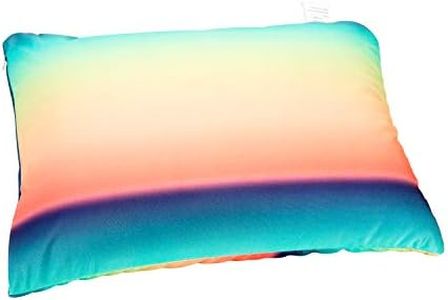 FABSKIY Squishy Neck Microbead Throw Pillow, Soft Travel Body Bed Pillow Odorless Bean Pillow for Kids Adult Chair Sleeping Car Seat (Spectral Skies, Removable Cover)