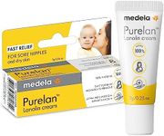 Medela Purelan Lanolin Cream, Nipple cream to relieve sore and cracked nipples, 100% natural, 7g