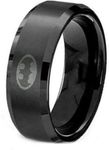 Batman Ring Titanium Lavastorm 4 Colors Men's Unisex 8mm 6-14 Superhero, Metal,