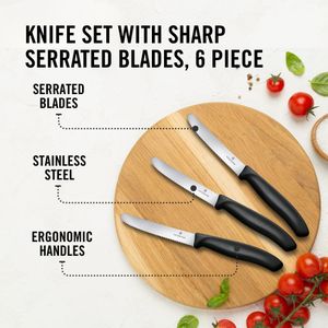 Victorinox Swiss Classic 6-Piece Knife Set – Stainless Steel Blades