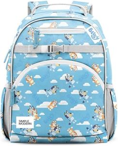 Simple Modern Large Bluey Kids Backpack for School Girls and Boys | Elementary Backpack for Teen | Fletcher Collection | Kids - 16" tall | Bluey Sky