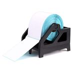 MUNBYN External Label Holder for Rools and Fan-Fold Labels, 2 in 1 External Label Stand for Shipping Thermal Label, Work with Desktop Shipping Label Printer