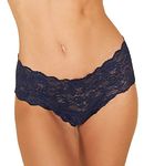 Cosabella Women's Never Say Never Hottie Low Rise Boyshort Boy Short Panties, Navy, L-XL UK