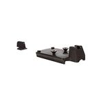 Trijicon CA428-C-600757 RMR Mount, 1911 with Integrated Night Sight Set: Black Front/Rear Outline with Green Lamps