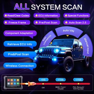 Autel MaxiSYS MS906pro TS Car Diagnostic Scanner – ECU Coding, 36+ Services, CAN FD, FCA, OS 10