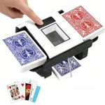 Gelabur Automatic Card Shuffler, Rechargeable Card shuffler Machine for 1-2 Decks, Low Noise Dual Mode Electric Card shuffler for UNO, Texas Hold’em, Blackjack, Skip-Bo, Phase 10