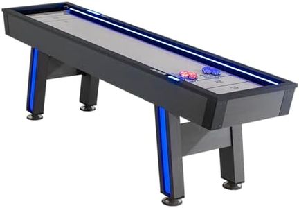 Atomic 9' Azure LED Shuffleboard Table