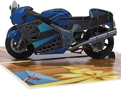 Magic Ants Motorbike Pop Up Card,3D Birthday Popup Cards,Motorbike Funny Postcards Pop Up Greeting Cards,3D Greeting Card,Pop Up Gift Cards,Pop Up Birthday Cards for Women Men,with Envelope