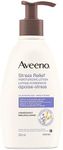 Aveeno Stress Relief Moisturising Non-Greasy Lavender Scented Body Lotion 24-Hour Hydration Normal Dry Sensitive Skin 354mL