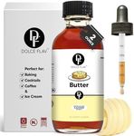 Dolce Flav Butter Extract - 2 Ounce Water-Soluble Multipurpose Flavoring Ideal for Baked Goods, Beverages, Coffee, Desserts & Ice Cream - Perfect Kitchen Gift for Holidays