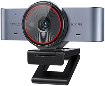 EMEET C960 Ultra 4K Webcam for Mac & PC, 1.5" Larger Sensor, Metal Body, 0.2s Autofocus, DRC, Whiteboard Mode, Built-in Privacy Cover, 2 Mics, USB Webcam 4K for Meetings, Streaming & Content Creation