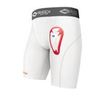 Shock Doctor Compression Shorts with Bio-Flex Athletic Cup, Moisture Wicking, Vented Protection, Youth Sizes