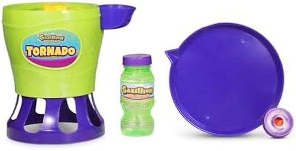 Gazillion Tornado Bubble Machine - Kids Bubble Blower - Blows 4500 Bubbles per Minute - Ideal for Outdoor Fun & Parties - Includes 4 oz. Gazillion Bubble Non-Toxic Solution.