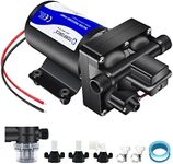 TDRFORCE 12V DC RV Fresh Water Pump 5 GPM Pressure Increase Booster Pump 70 PSI Transfer Pump Self Priming on Demand Water Pump Diaphragm Pump Washdown Pump for Boats Inline Water Pump…