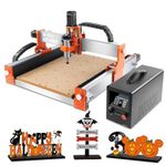 FoxAlien CNC Router Machine XE-PRO with Ball Screws, 400W Spindle 3-Axis Engraving Milling Machine for Wood Aluminum Cutting Upgradable to Linear Rails（220V）