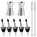 5 Pack Stainless Steel Liquor Pour 