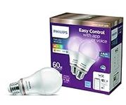 Philips Wiz A19 Smart WiFi Voice Control LED 8.8w 2 Bulb Value Pack