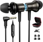 Wired Earbuds in-Ear Headphones for Laptop,Noise Isolation Earphones Corded 3.5mm Jack Ear Buds with Microphone for iPhone,Samsung,Android,Desktop,Computer,Gaming Consoles,Kids,School Students