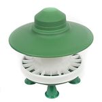 Supa Ringwood Outdoor Poultry Feeder With Fins, Detachable Legs & Rain Hood, Holds Approximately 2.5kg. Premium Quality Feeder, Made In The UK.