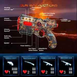 VATOS Rechargeable Laser Tag Set – Multiplayer Infrared Blasters
