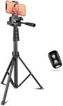 Aureday 67 Inch Phone Tripod and Ca