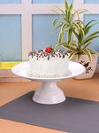 Clay Craft Basics - Ceramic Cake Stand for Cake, Pastry & Sweet Dish Serving, 1 Piece, 25cm, Multicolor, Standard (CCB-CAKESTAND-1PC)