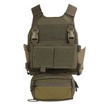 Emersongear SS Style Multifunctional Tac Vest Set,Adjustable Lightweight Mil PC Vest Suitable for Beginners