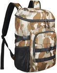 Goloni Cooler Backpack,Lightweight Coole Bag,Insulated Backpack Cooler Leak-Proof for Men and Women,Soft Lunchbox Backpack,Brown Camo