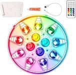 Rechargeable Submersible LED Pool Lights with Remote, IP68 Waterproof Floating Pool Lights, 16 Colors Changing Underwater Pond Decor Light for HotTub, Above Ground/Inground Bath,Vase Bases, 1 Pack
