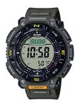 Casio Men's Tough Solar Watch with Bio-Based Plastic Strap, Green, 22 (Model: PRG-340-3CR)