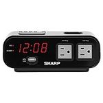Sharp Digital Alarm Clock with 2X P
