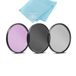 77mm Multi-Coated 3 Piece Filter Kit (UV-CPL-FLD) for Nikon COOLPIX P1000 16.7 Digital Camera