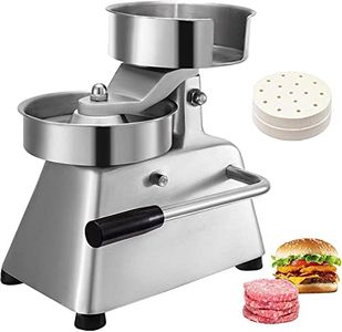 BuoQua Prensa de Hamburguesa de Acero Inoxidable de Diámetro 4 Pulgadas Máquina para Hacer Hamburguesas para Cocinas Comerciales Restaurantes Certificado CE