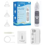 Baby Nasal Aspirator, Rechargeable Nose Cleaner, Electric Baby Nose Sucker,with 3 Suction Levels and 3 Silicone Nozzles Anti-Backflow, Baby Nose Cleaner Vacuum Cleaner, for Infants/Toddlers