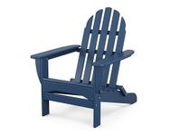 POLYWOOD AD5030NV Classic Folding Adirondack Chair, Navy