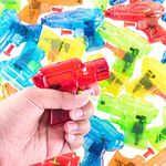 Super Z Outlet Mini Colorful Squirt Water Guns Plastic Blasters for Kids Birthday Party Favors, Pool Beach Toys, Hot Summer Classic Water Games (30 Pack)