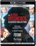 The Alfred Hitchcock Classics Collection Vol. 1 (4 Movies): Rear Window (1954) + Vertigo (1958) - w/Hindi 2.0 + Psycho (1960) - w/Hindi 5.1 + The Birds (1963) (4K UHD) (4-Disc) (Special Collector’s Edition Box Set) - Restored & Remastered on 4K Ultra HD