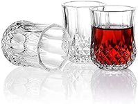 Farielyn-X Heavy Base Square Shot Glass (Vodka Tequila Shot Glasses, 50 ML) Crystal Glass Transparent Set of 6 (D Shot .;)